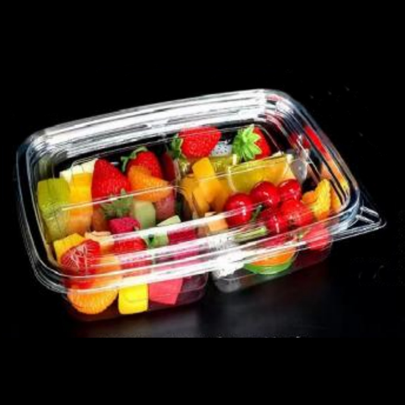 أربعة-compartment salad Box Bottom 245*175*45 mm hgf-fg4